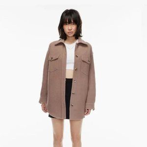 Aritzia Wilfred Free Ganna Jacket Oversized Utility Merino Wool Shacket